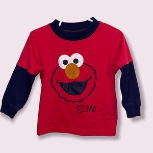 Boys “Sesame Street” Long-Sleeve Elmo Shirt